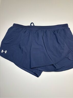 Under Armour Women's Navy Blue Athletic Shorts with Liner